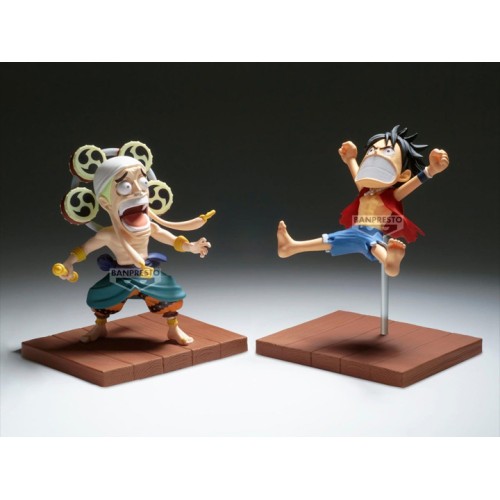 One Piece World Collectable Figure Log Stories Monkey D. Luffy & Enel