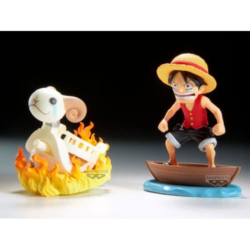 One Piece World Collectable Figure Log Stories Monkey D. Luffy & Going Merry
